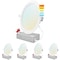 Luxrite 8 Inch Ultra Thin LED Recessed Downlights 5 CCT Selectable 2700K-5000K 23W 1800LM Dimmable 4-Pack LR23733-4PK - alternate 1